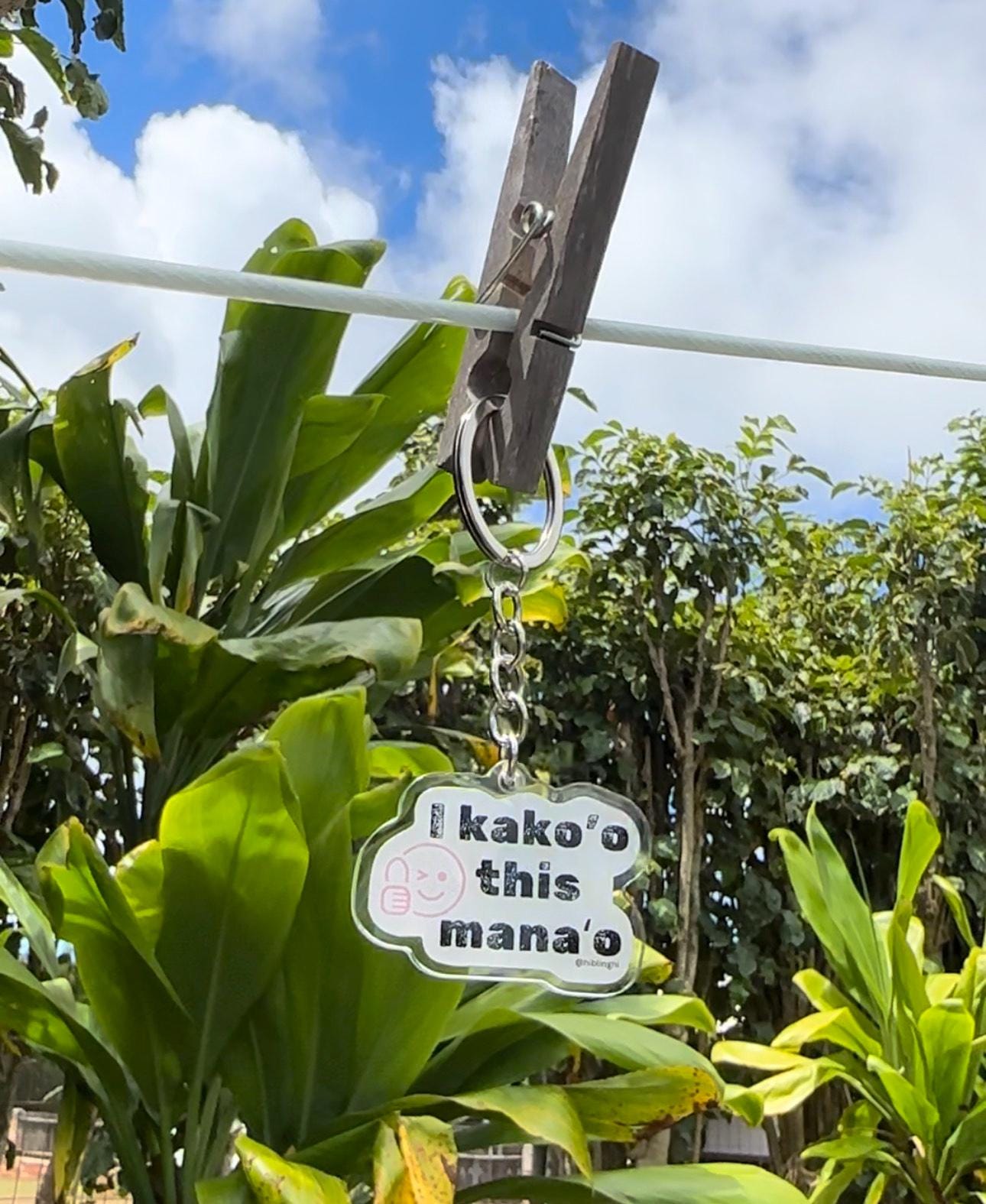 I Kakoʻo this Manaʻo Keychain