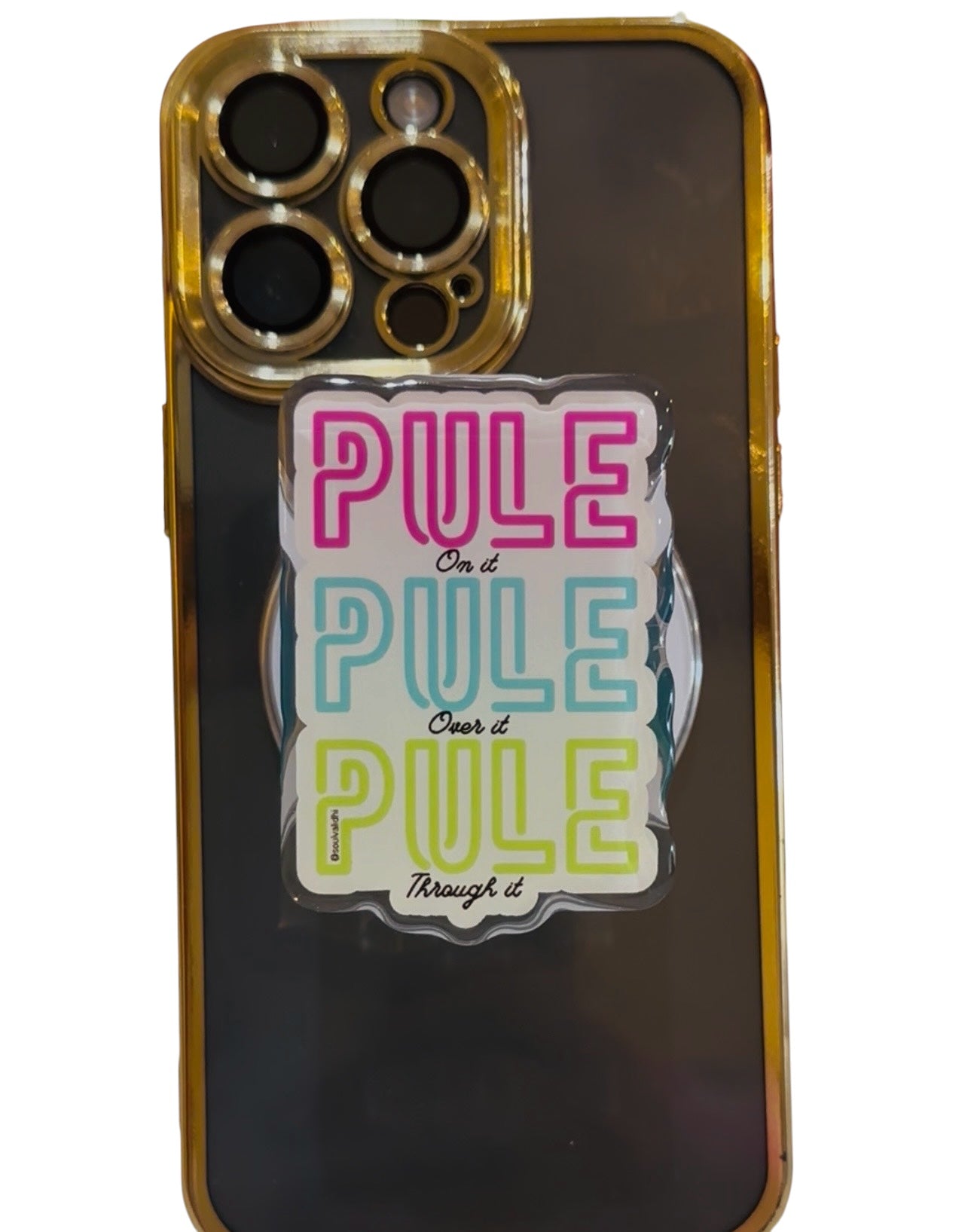 Pule On It cell phone grip (pink)