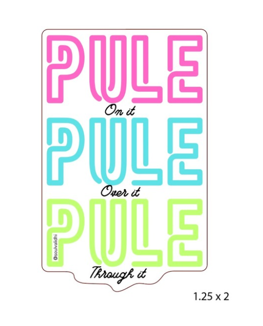 Pule Vinyl Sticker (pink)