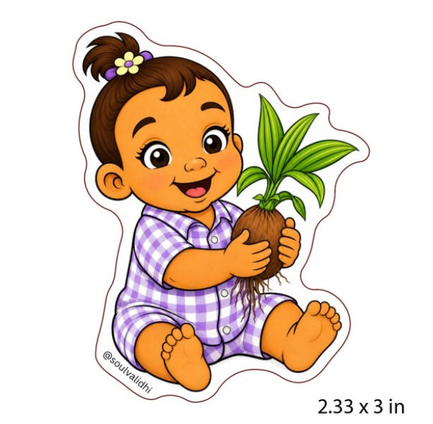 Kini Baby Vinyl Sticker Palaka Baby with Niu