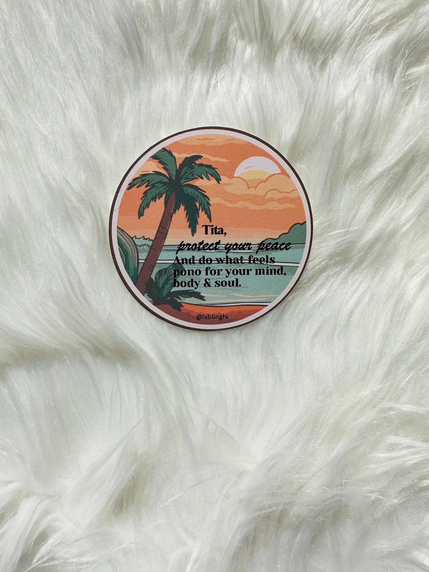 Tita Protect Your Peace Vinyl sticker