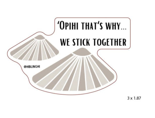 Opihi die cut vinyl sticker, Hawaii sticker