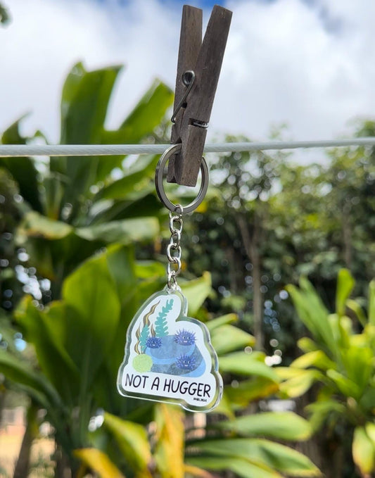 Not a Hugger Keychain