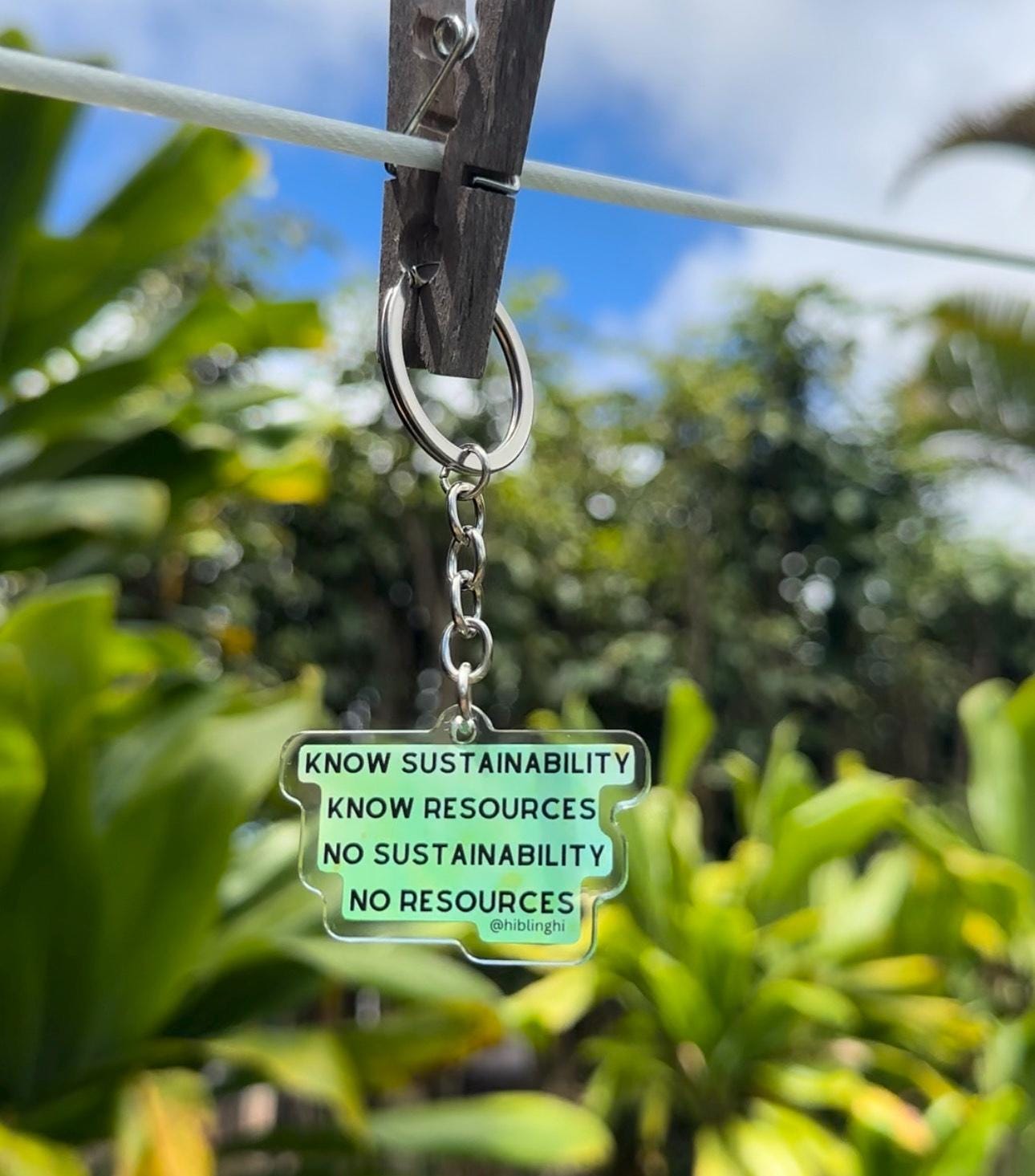 Know Sustainability Keychain