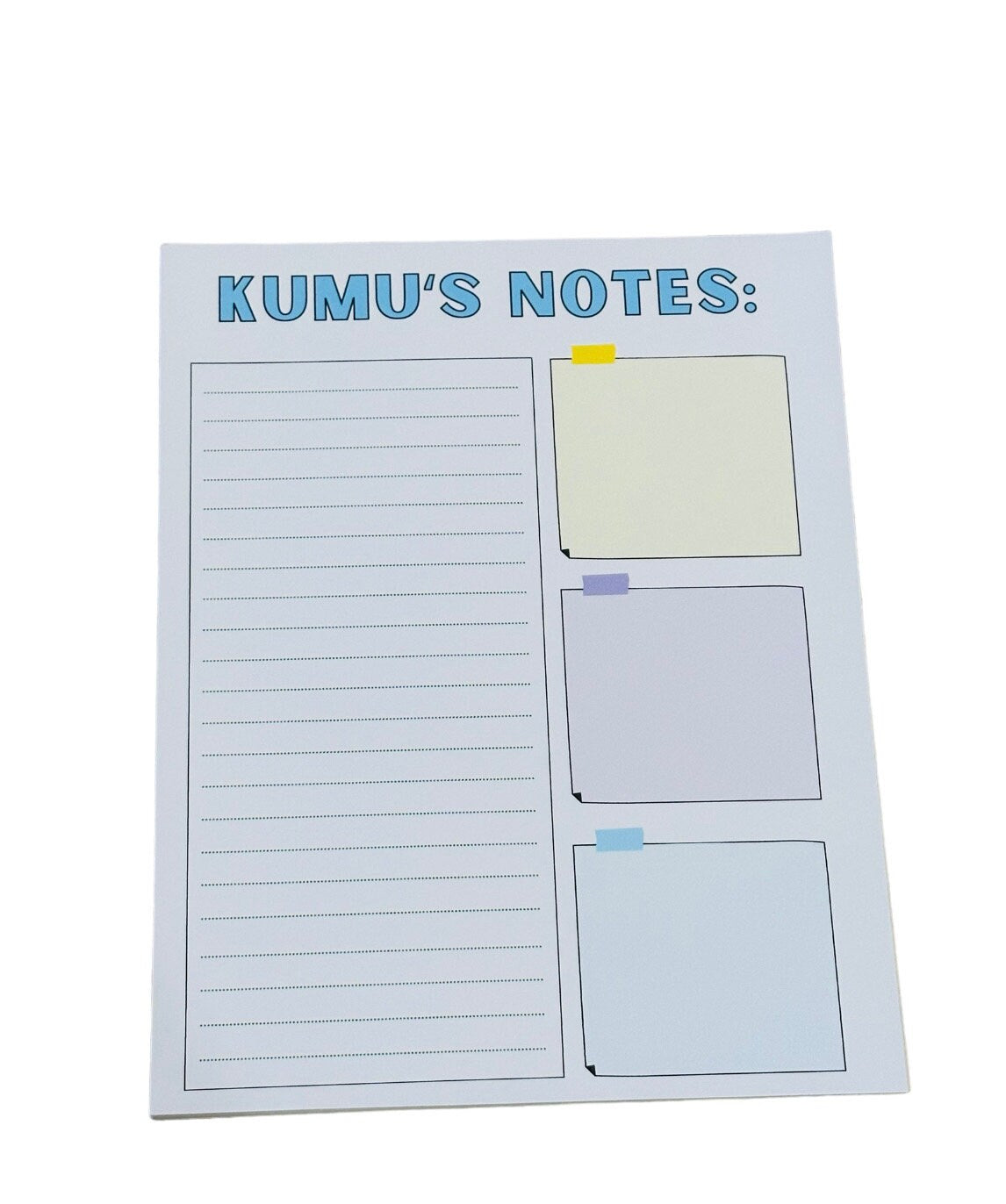 Kumu’s Notes notepad