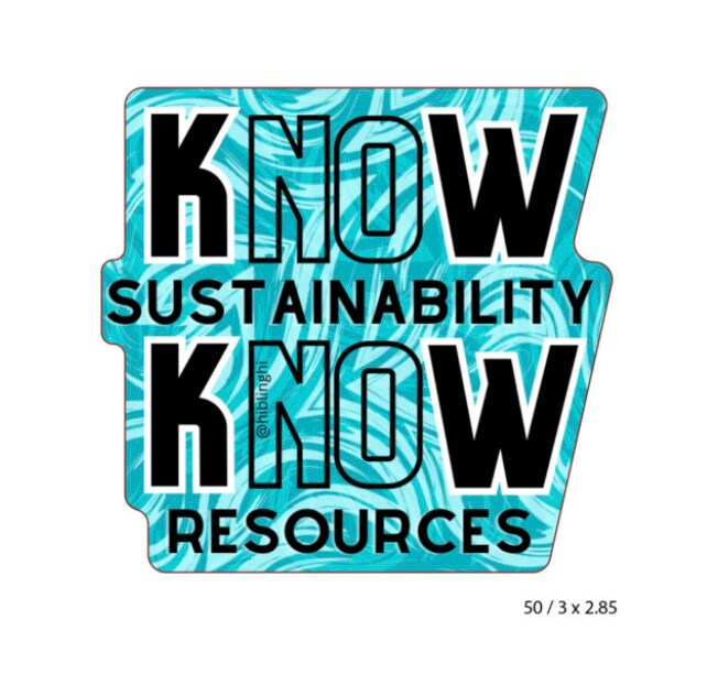 Sustainability Resources Vinyl Stickers