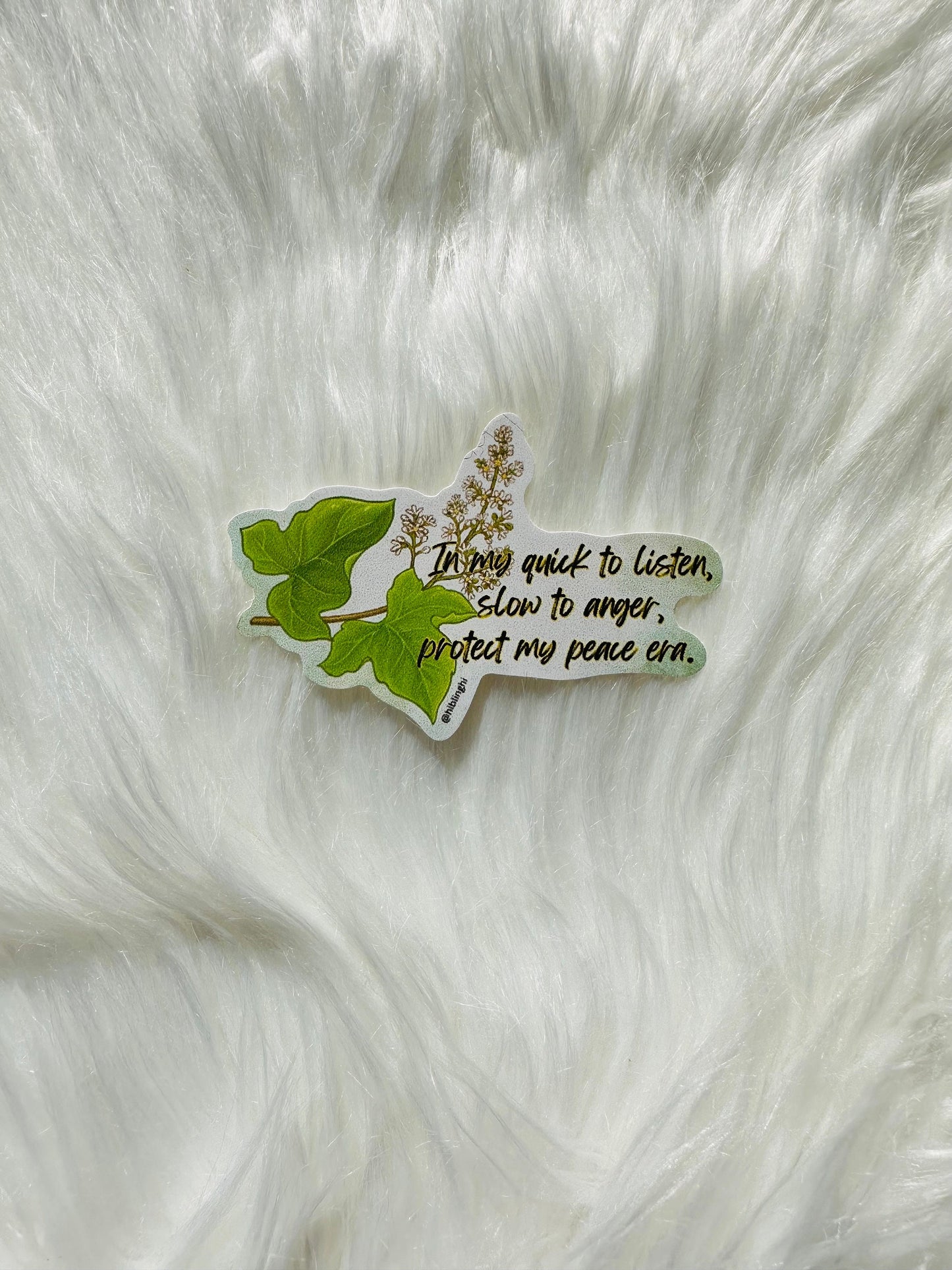 In my quick to listen, slow to anger, protect era vinyl sticker