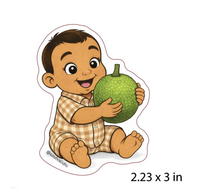 Kini Baby Vinyl Sticker Palaka Baby with ʻUlu