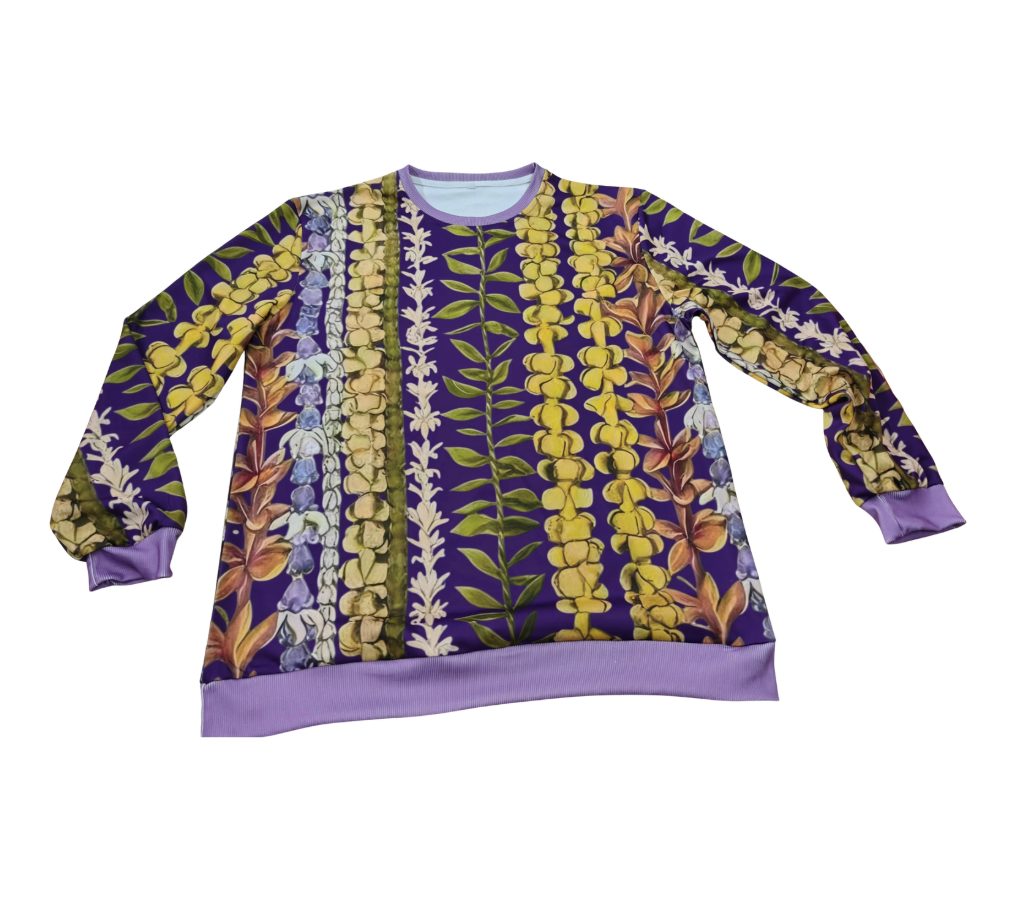 Purple Lei Sweater