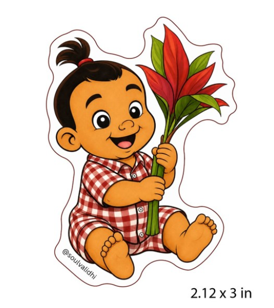 Kini Baby Vinyl Sticker Palaka Baby with Kī