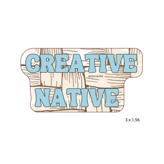 Creative Native die cut vinyl sticker, Hawaii stickers