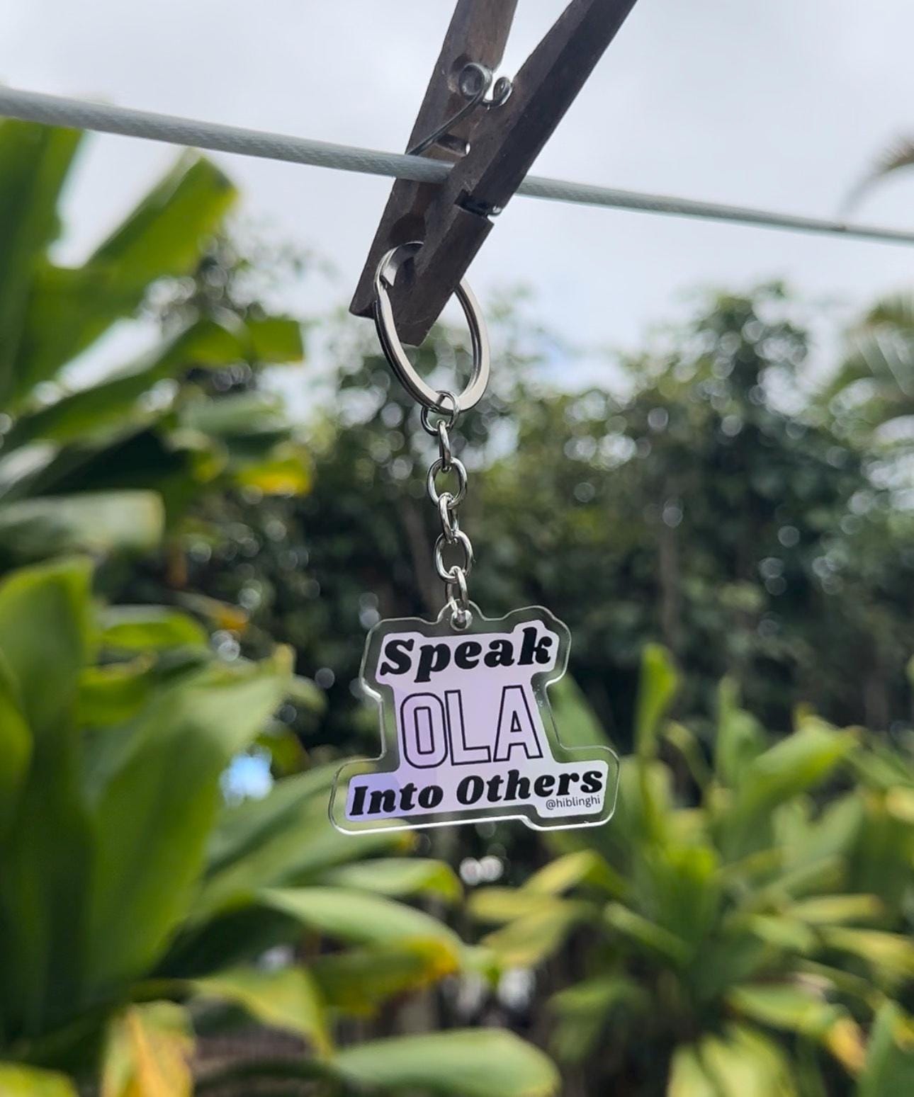 Speak Aloha Keychain