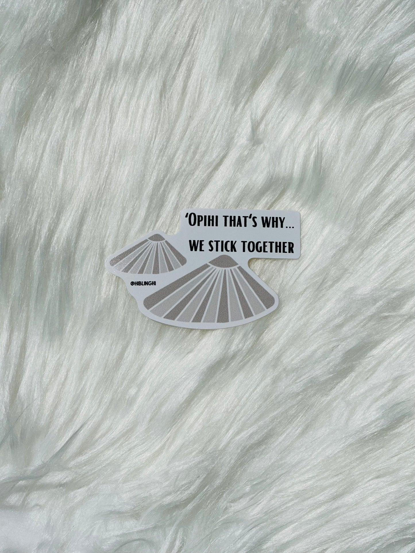 Opihi die cut vinyl sticker, Hawaii sticker