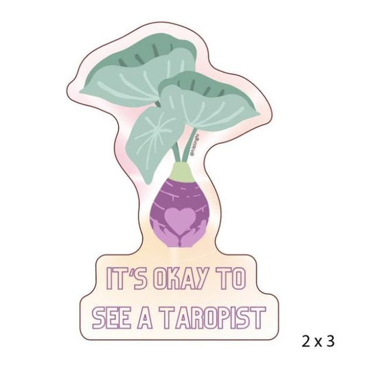 Itʻs Okay To See A Taropist vinyl sticker